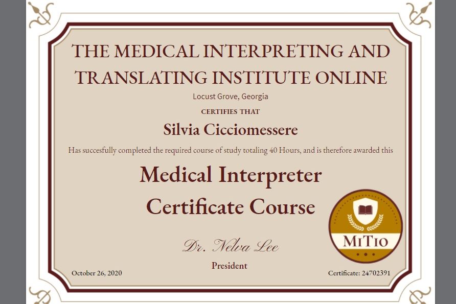 Medical Interpreting Certificate Training